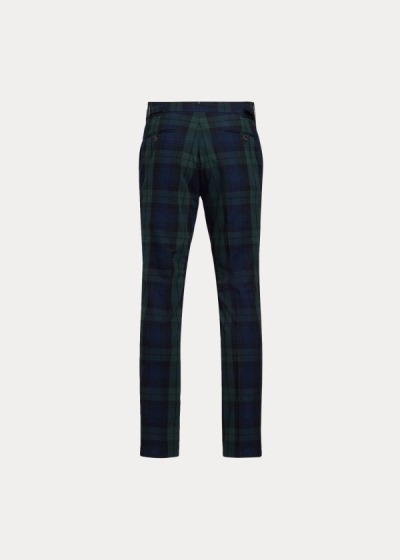 Pantalones De Traje Polo Ralph Lauren Hombre Verdes / Negros / Azul Marino - Tartan Seersucker - FBI